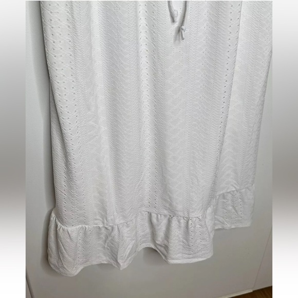 Adyson Parker White Strappy Maxi Dress Size Large NWT Yacht/Wedding/Engagement - Picture 3 of 8